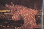 George Hendrik Breitner Girl in Red in Red Kimono (nn02) oil painting picture wholesale
